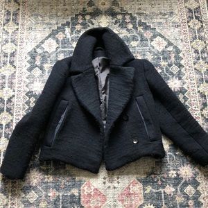 Patrick Ervell NYC navy cropped pea coat size 0